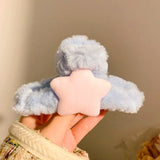 Plush Star Hair Claw Clip