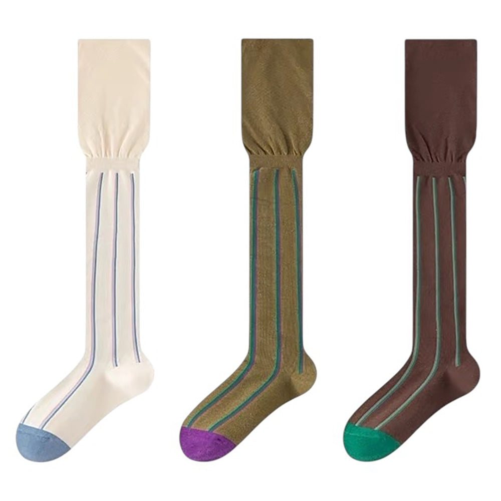 Campus Secrets Striped Knee Socks