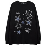 Preppy Star Patch Sweatshirt