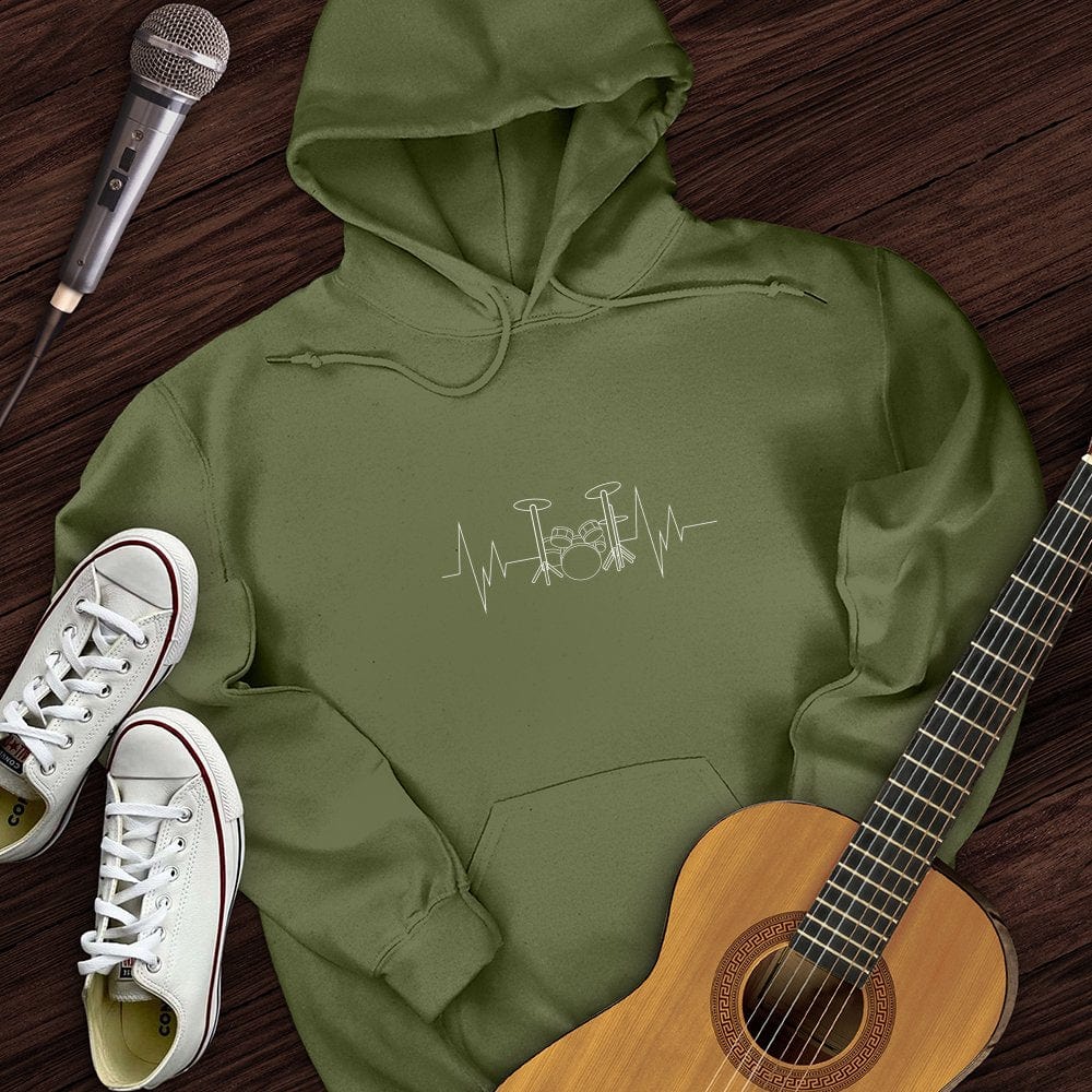 Drummer Heartbeat Hoodie