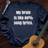 Brain of Lyrics Crewneck