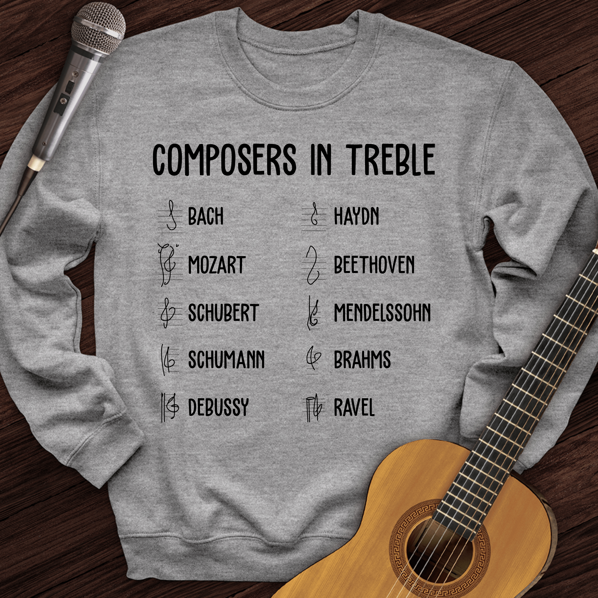 Composers In Treble Crewneck