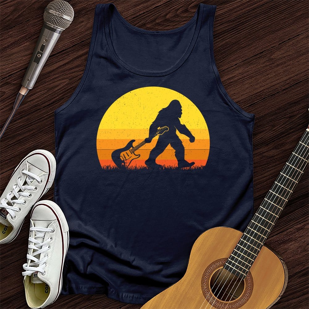 Bigfoot Dragging Guitar Tank Top