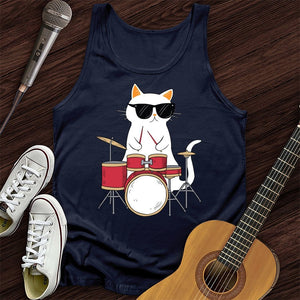 Drummer Cat Tank Top