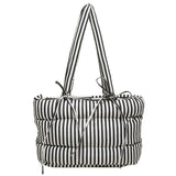 Puffer Striped Shoulder Bag