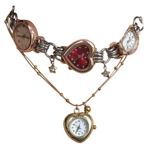 Queen of Hearts Watch Necklace