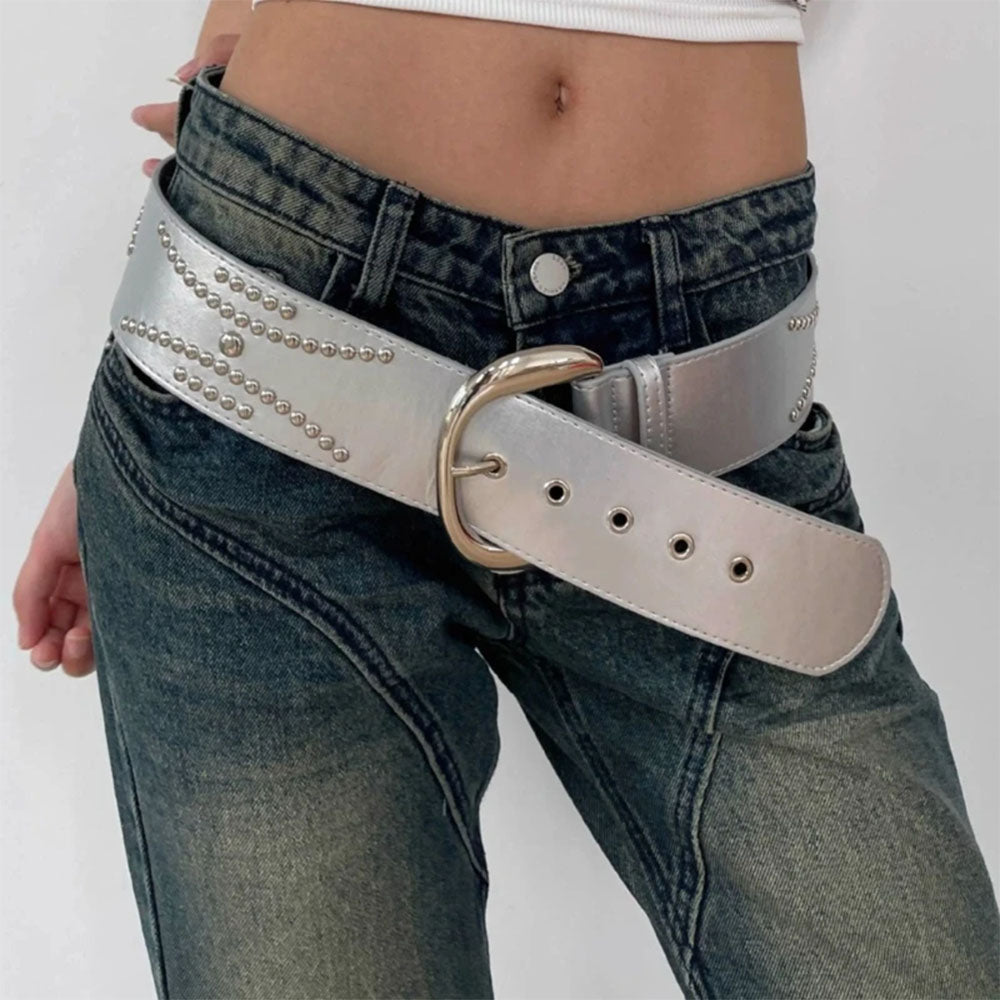 Rock The Scene Metal Rivet Belt