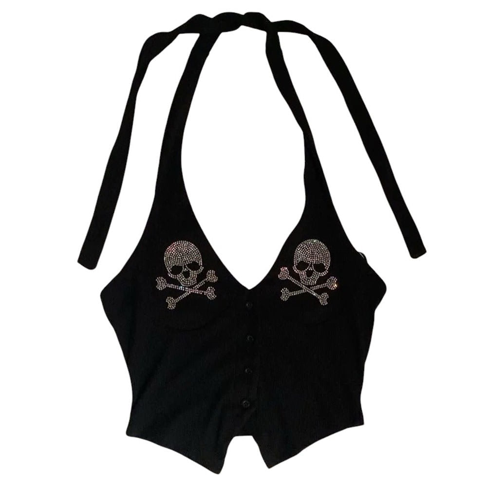 Emo Aesthetic Halter Top