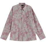 Soft Girl Plaid Button-Up Shirt