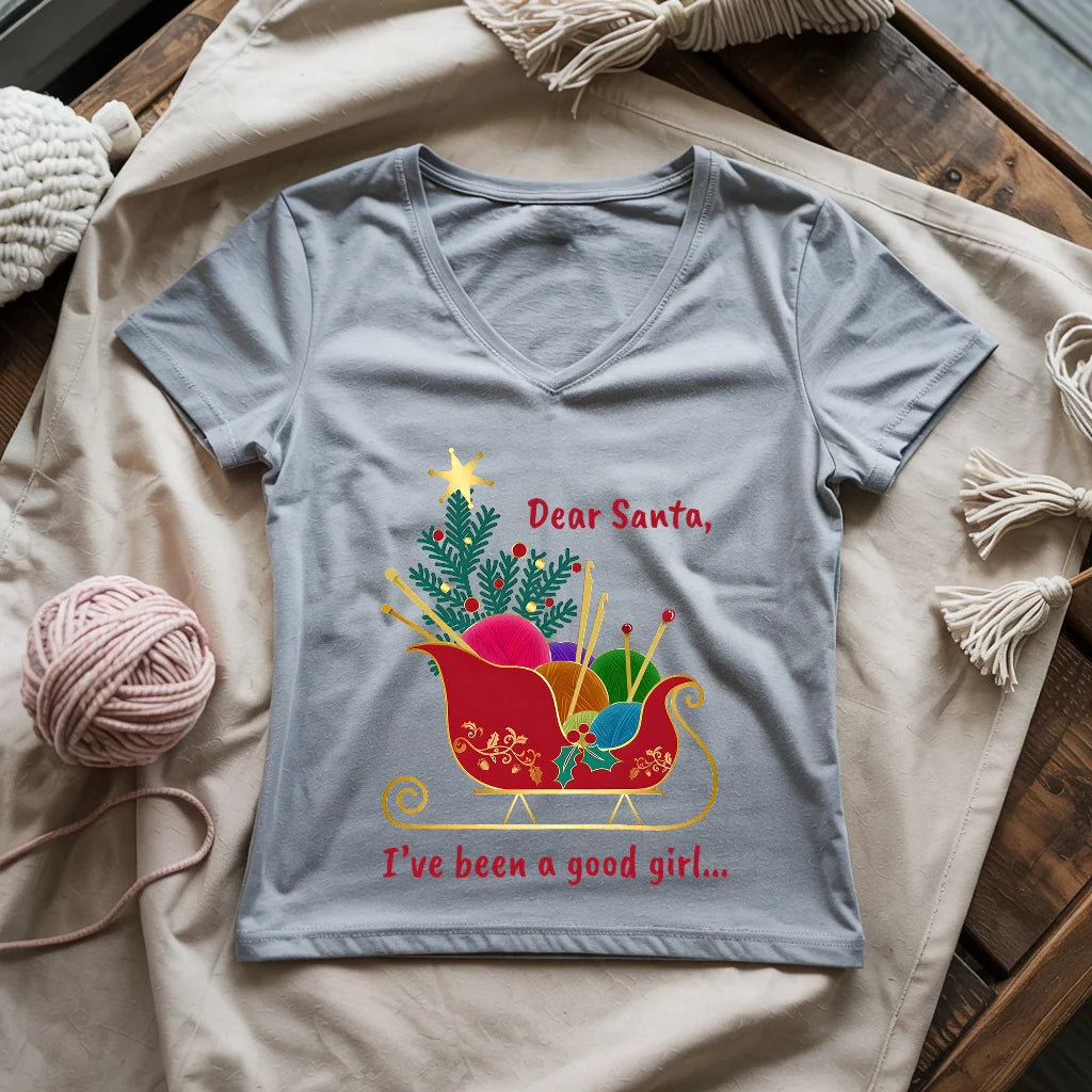 Dear Santa Lady V-neck