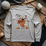 Fa-la-la Knitting Sheep Long Sleeve T-shirt