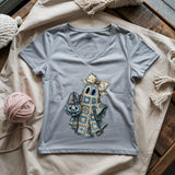 Granny Ghost Lady V-neck