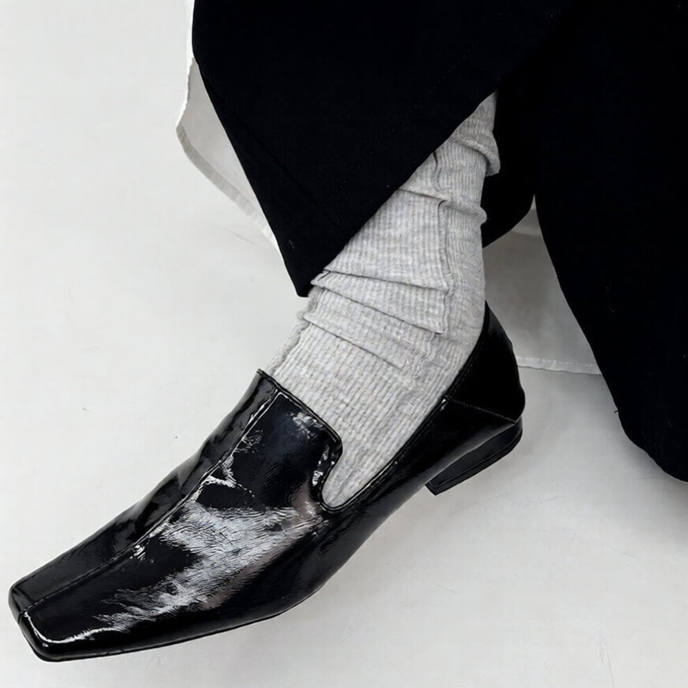 Dancing Life Square Toe Flat Loafers