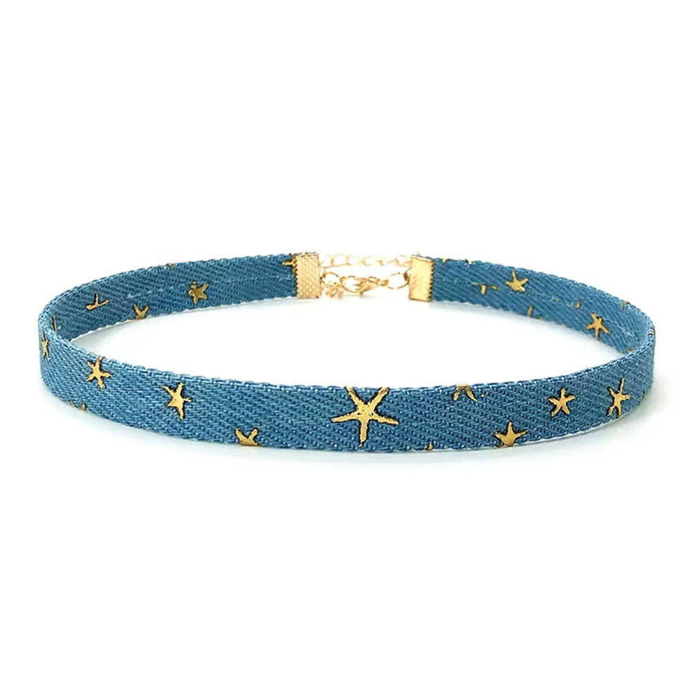 Star Girl Denim Choker