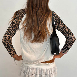 Star Leopard Long Sleeve Top