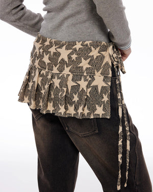 Star Print Y2K Overlay Belt