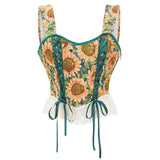 Sunflowers Corset Top