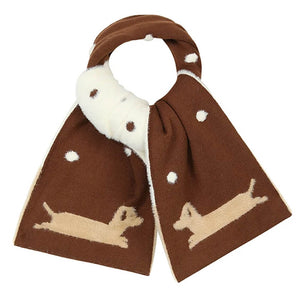 Sweet Puppy Knit Scarf