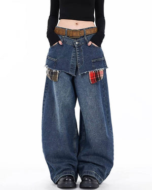 Teen Craft Layered Wide-Leg Jeans