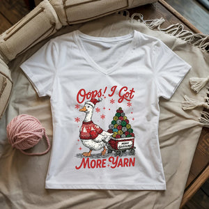 I Got More Yarn Lady V-neck