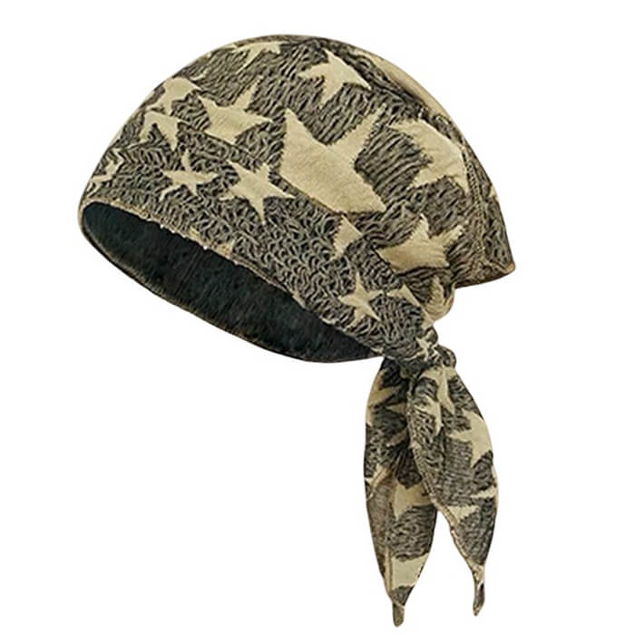 Y2K Star Print Bandana Headscarf