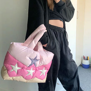 Y2K Star Puffer Handbag