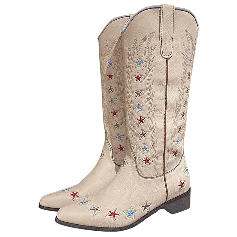 Y2K Western Star Boots